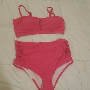 Nwt 2 piece high wasted  swim suite